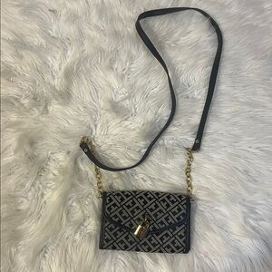 Tommy Hilfiger Monogram Crossbody | Chain Strap Shoulder Bag